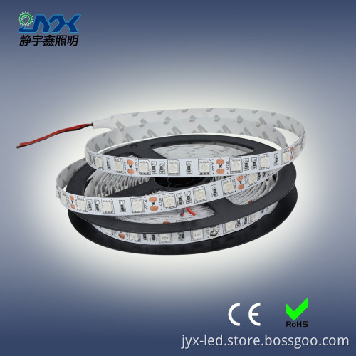 Factory price 5050 60leds/m 5M waterproof IP65 DC 12V single pcb W/WW/B/G LED flexible strip light